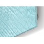 Fond de hotte motif géométrique chevron bleu turquoise et blanc