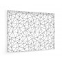 Fond de hotte blanc motif géométrique polygonal 