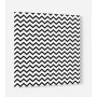 Fond de hotte motif zigzag noir et blanc