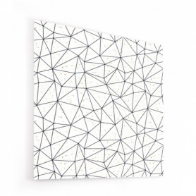 Fond de hotte blanc, effet scandinave, motifs géométriques