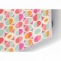 Fond de hotte motif cercles de couleurs pop : rose, orange, bleu et blanc