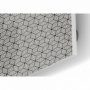 Fond de hotte taupe avec motif illusion de cubes