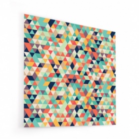 Fond de hotte triangles multicolores