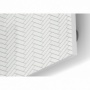 Fond de hotte carreaux blancs effet zigzag