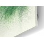 Fond de hotte blanc avec explosion de poudre verte
