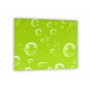 Crédence de cuisine bulles d'air sur fond vert