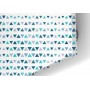 Crédence de cuisine motif triangles style scandinave bleu marine, bleu clair et blanc