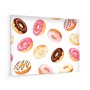 Fond de hotte blanc avec motifs donuts multicolores