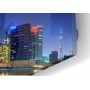 Crédence de cuisine vue panoramique de Dubai la nuit avec immeubles