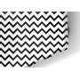 Crédence de cuisine motif zigzag noir et blanc
