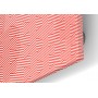Fond de hotte motif géométrique zigzag rouge et blanc