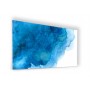 Fond de hotte blanc effet aquarelle bleue